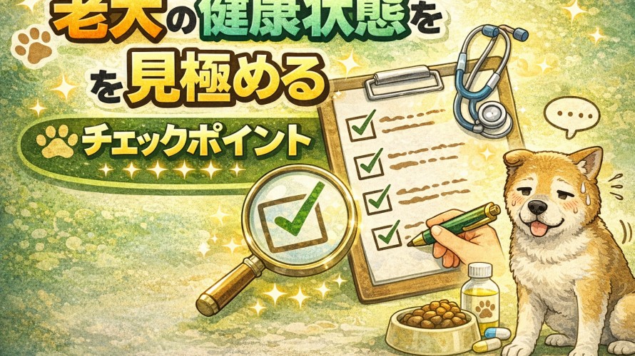 チェックリスト付き】老犬の異変に気づく健康チェックポイント5選